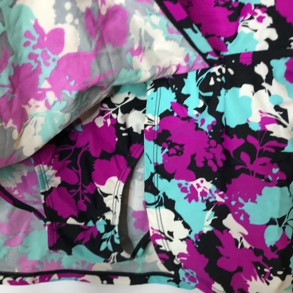 Ocean Lily Women's Floral Bikini Bottoms Tankini Swimwear XL XLARGE PLUS SIZE - Picture 2 of 7